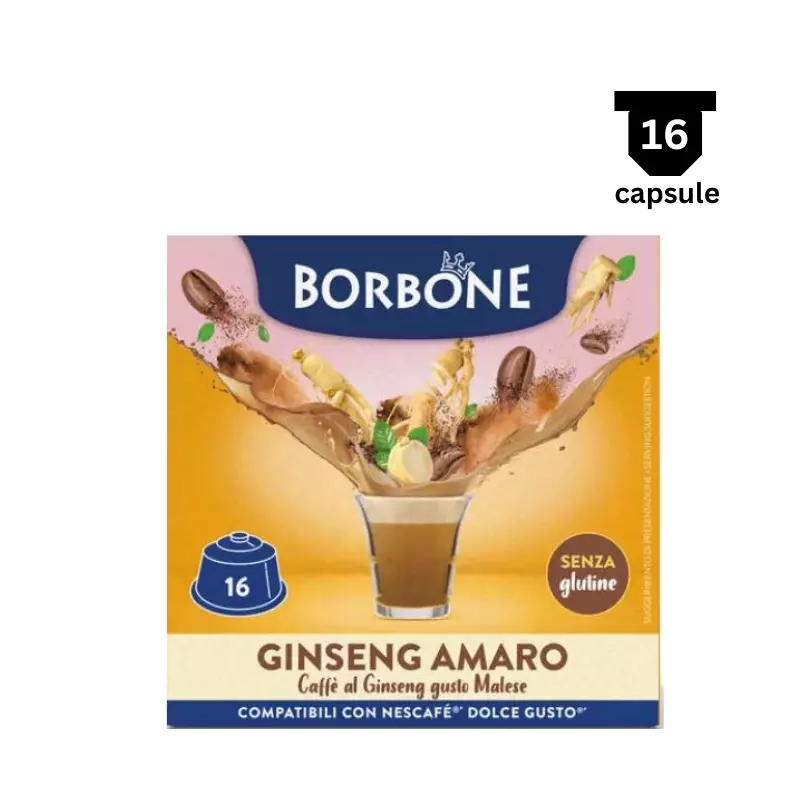 Borbone GINSENG Amaro – Compatibil Dolce Gusto – 16 Capsule