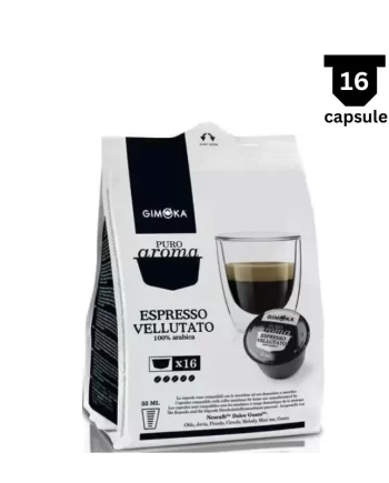 Gimoka Espresso Vellutato- compatibil Dolce Gusto- 16 Capsule