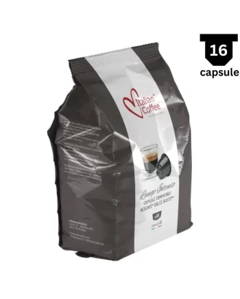 Italian Coffee Espresso Lungo Intenso- Compatibil Nescafè Dolce Gusto- 16 Capsule